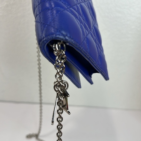 Christian Dior Cannage crossbody/shoulder/clutch lamb leather bag - Picture 4 of 12